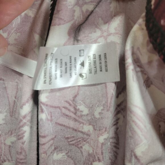 Legging Depot Burgundy Fall Print Leggings  One Size Fits All - Picture 6 of 6